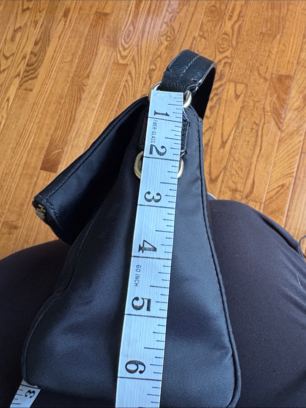 Kate Spade Blake Avenue Miri Black Nylon Flap Shoulder Bag Satchel with D-rings - Picture 15 of 17